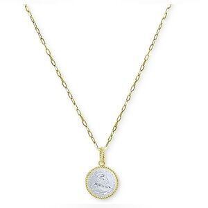 Giani Bernini Two-Tone Coin Pendant Necklace in Gold and Silver
